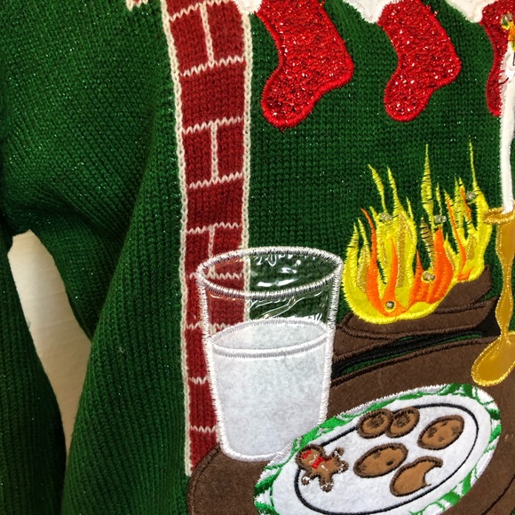 Holiday Hype Christmas Sweater Small Red/Green - Picture 7 of 12